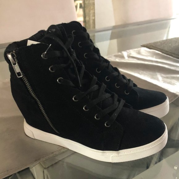 steve madden high top sneakers no wedge